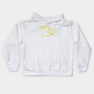 Love in Currency - yellow version Kids Hoodie